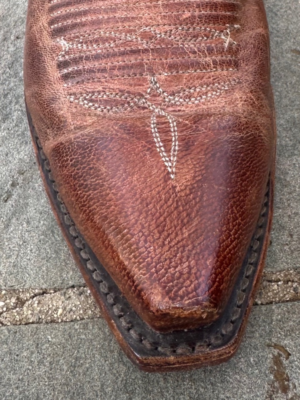 LUCCHESE 1883 Leather Cowboy Boots 8 - Picture 11 of 16